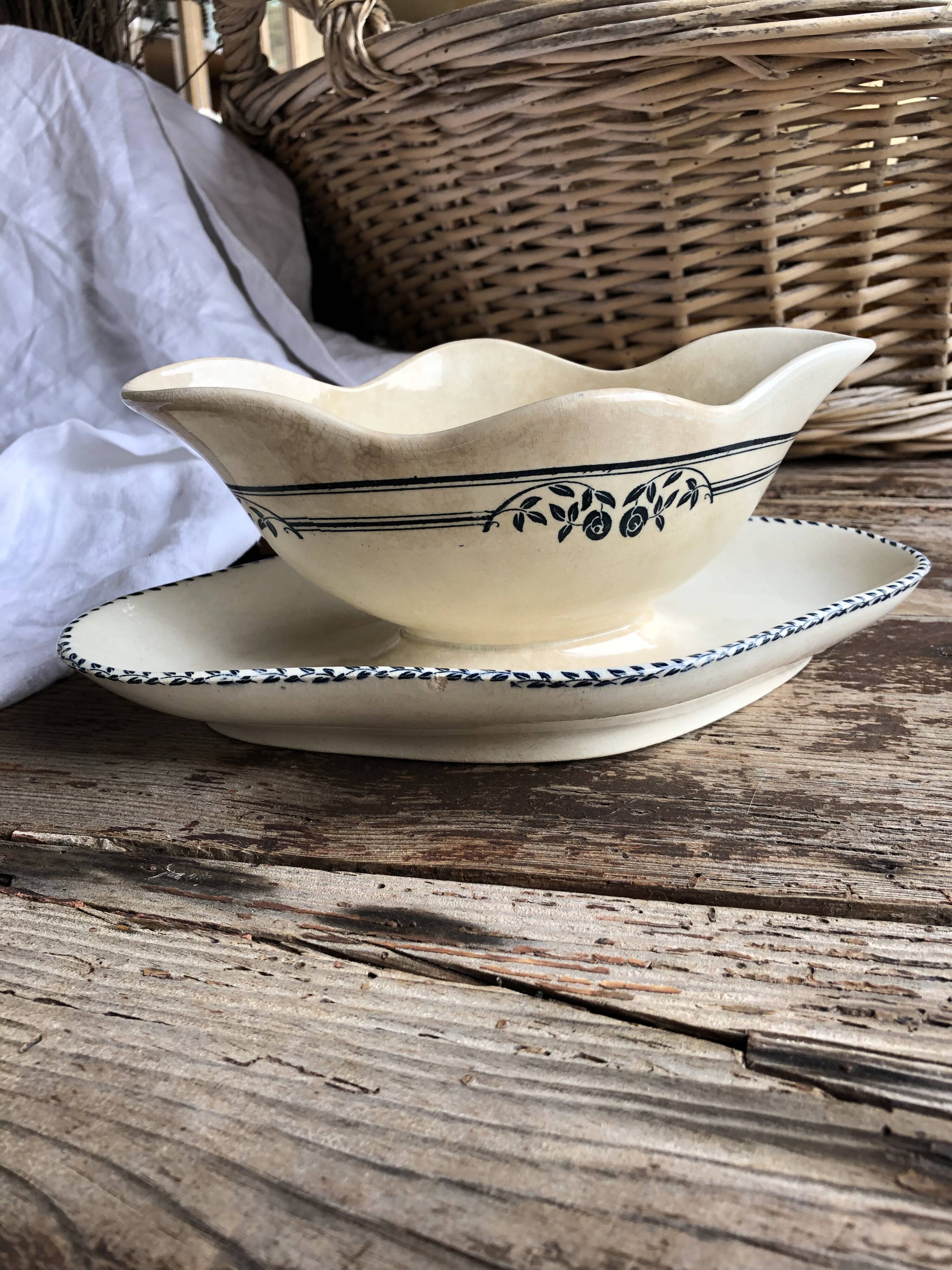 ironstone sauce boat