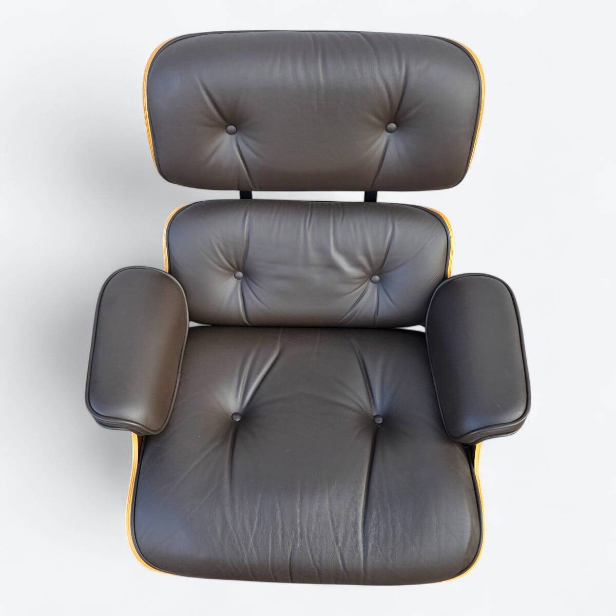 Brown & Walnut Herman Miller Original Eames Lounge Chair & Ottoman