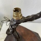 Brutalist vine foot table lamp