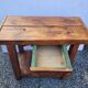 Wooden workbench 101×90cms with 1 drawer