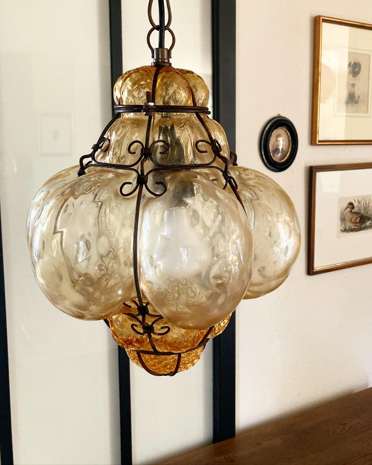 Murano glass hanging lamp