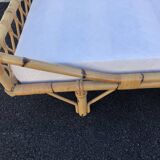 Vintage rattan bed one place