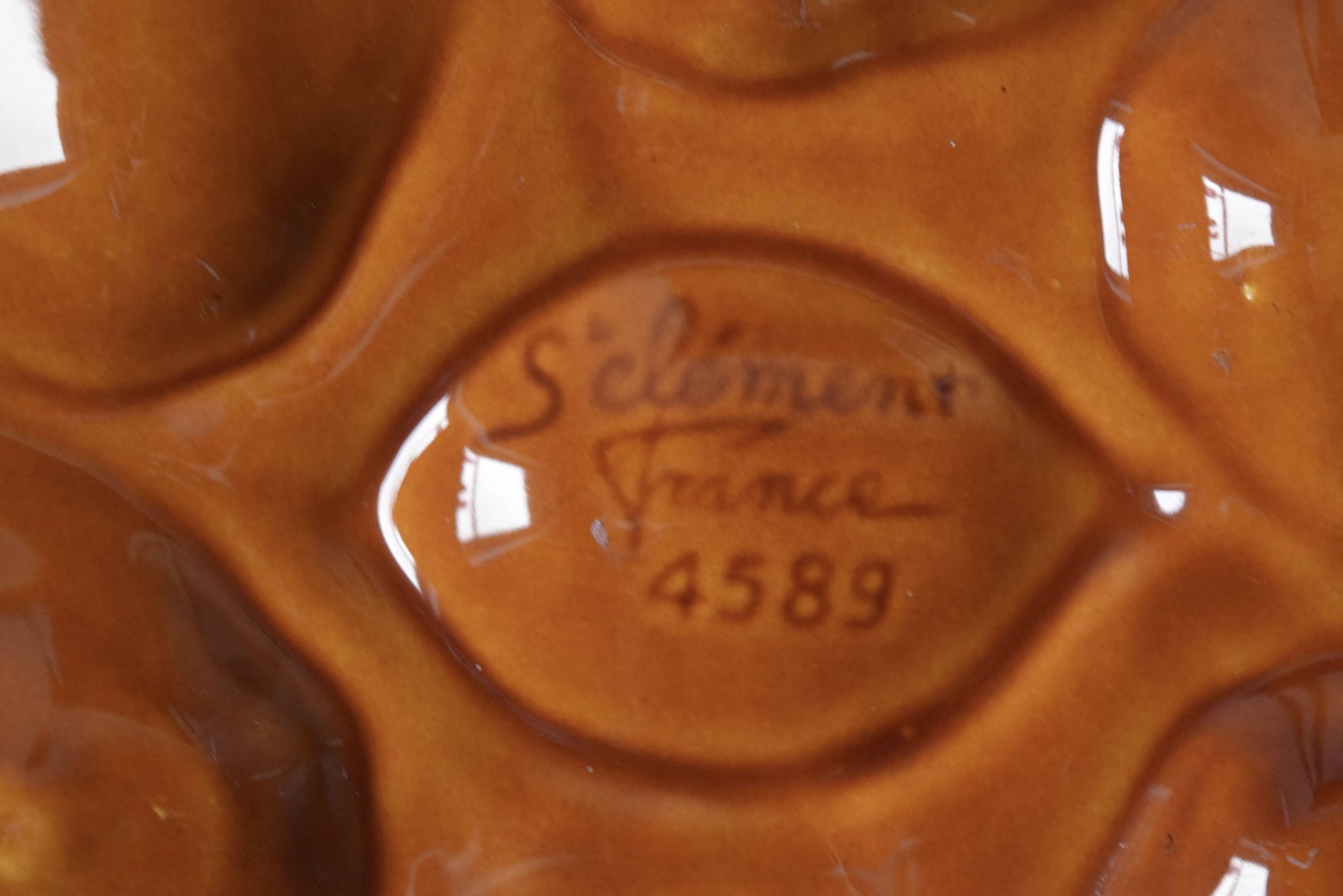Lot de 6 assiettes à huîtres Saint-Clément- 4589