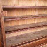 Large walnut library XIX°