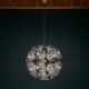 Large Sputnik flower pendant in Murano by Paolo Venini for Veart, Italy, 1960s.