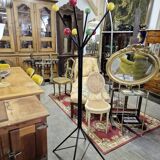 Vintage parrot coat rack with colored balls, 1950s design