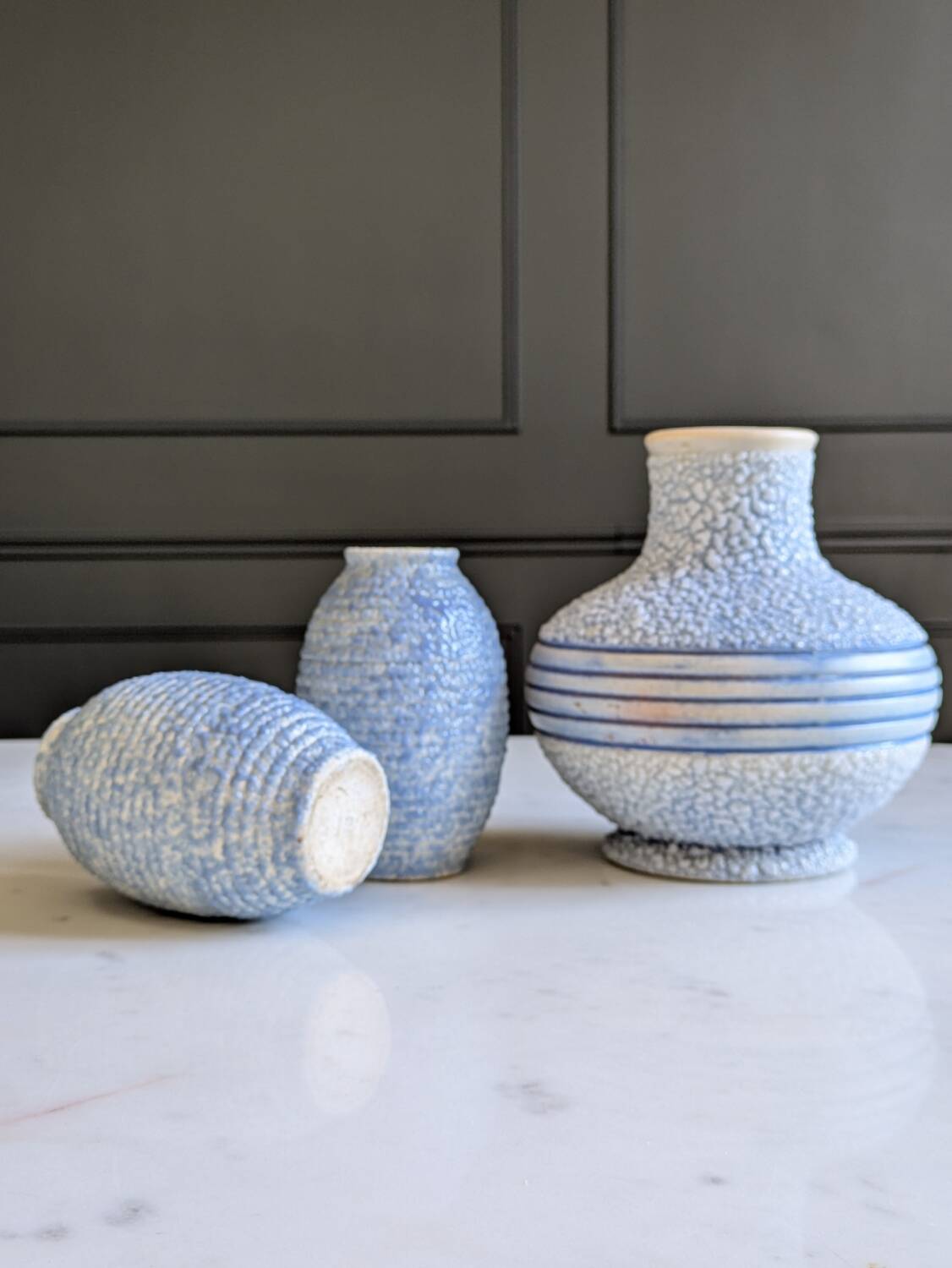 Art Deco vase trio ODYV