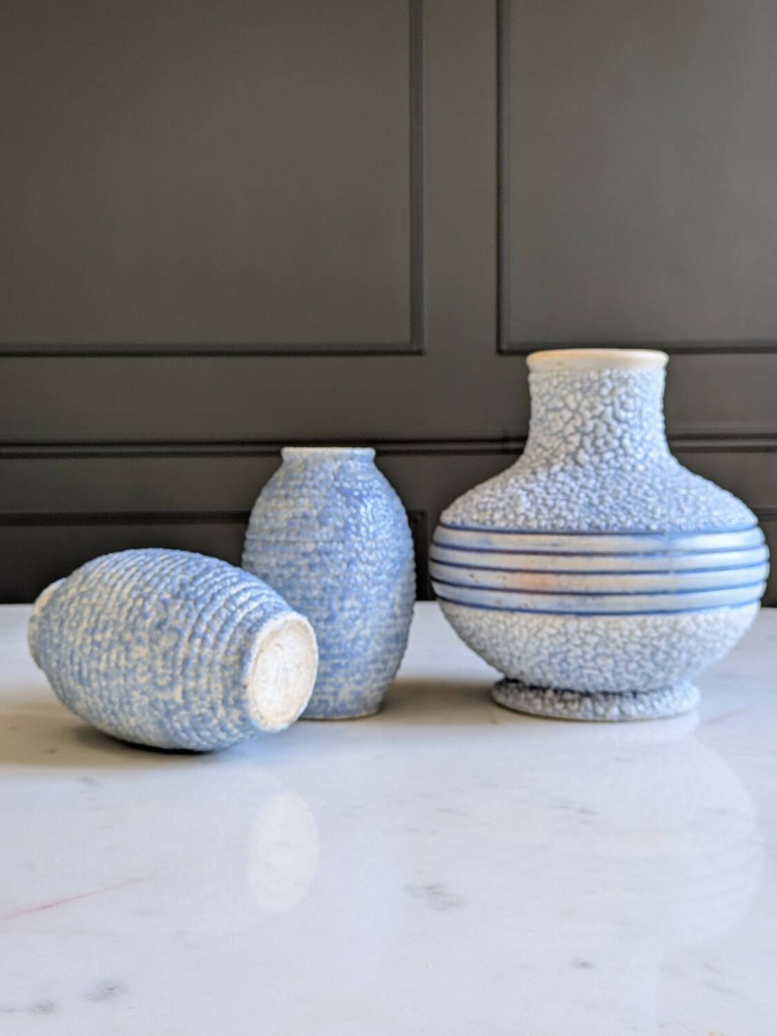 Trio de vases Art Déco ODYV