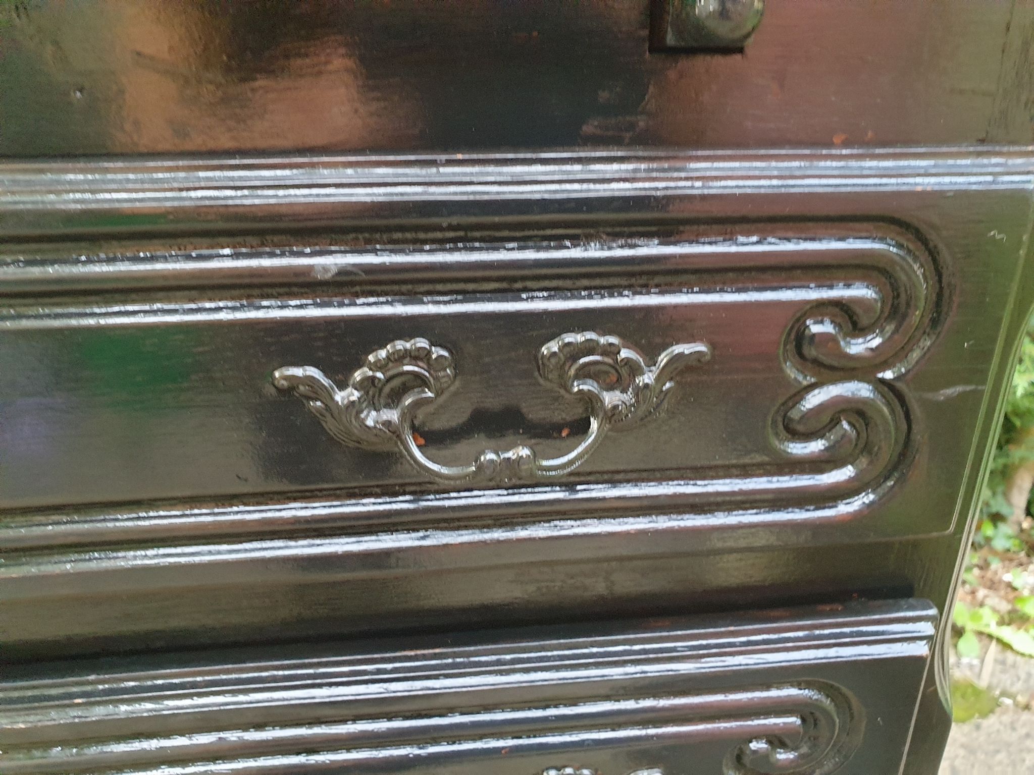Louis XV black secretary desk