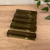 5 knife holders in smoked glass