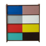 Bibliothèque meuble de rangement des années 60