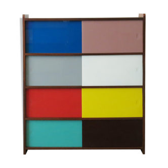 Storage cabinet bookcase 60s