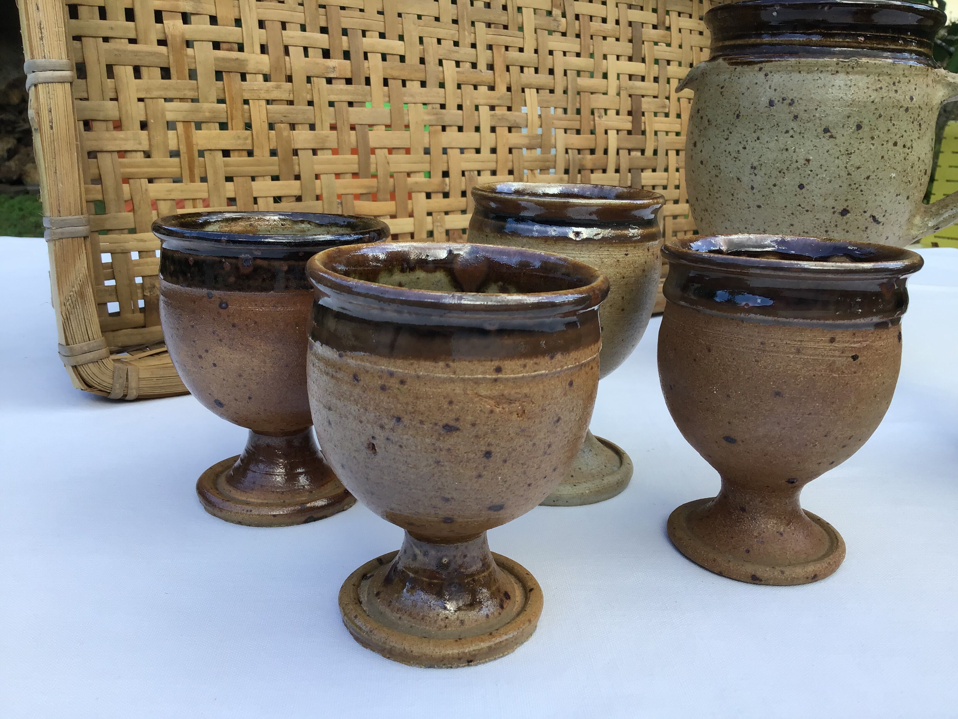 6 cups sandstone P.Digan La Borne pyrite