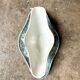 Blue and white iron earth gravy boat