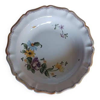 Floral plate from Moustiers
