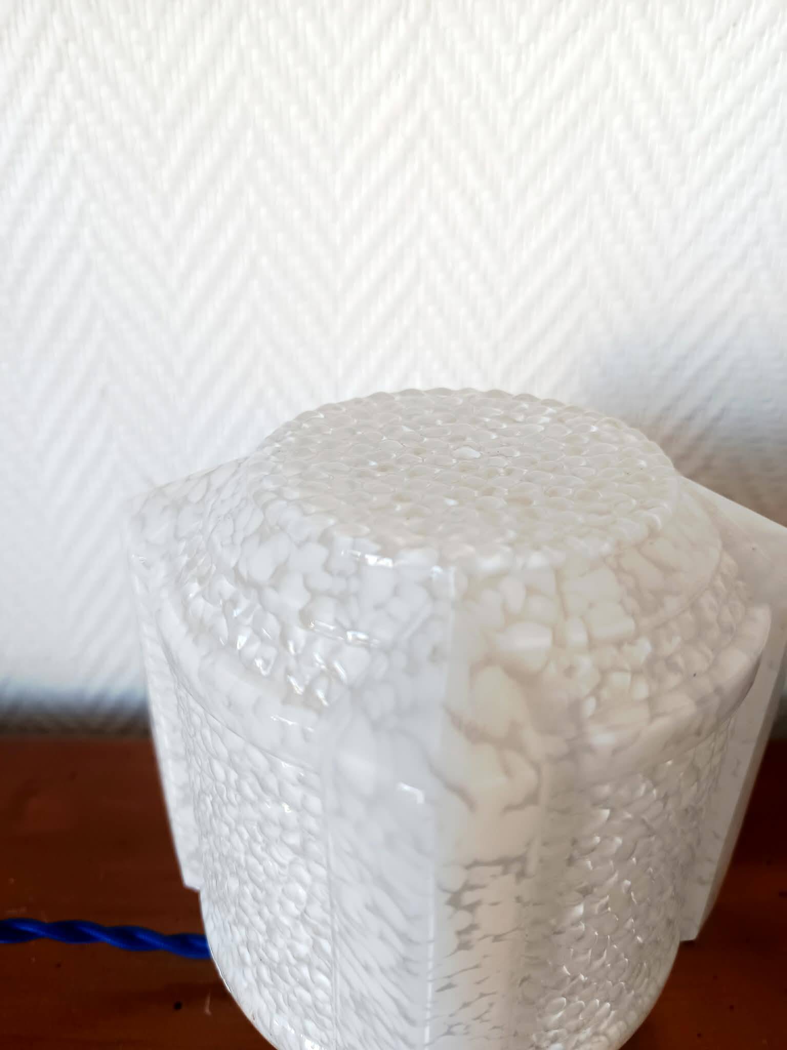 Art Deco table lamp Clichy glass