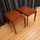 Pair of side tables by Henning Kjaernulf, Vejle Møbelfabrik, Denmark, 1960s