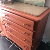 Terracotta vintage chest of drawers