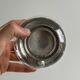 Sucrier ou moutardier ancien en verre et étain