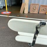 Garden bench old cast iron feet