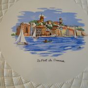 Saint Amand tart dish with cannes decor