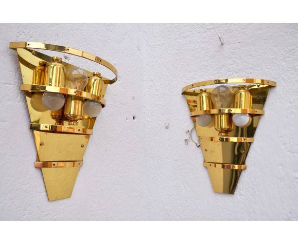 Pair of Kinkeldey appliques, 1970, Germany