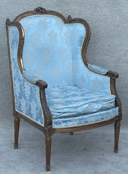 Shepherdess armchair with Louis XVI style ears