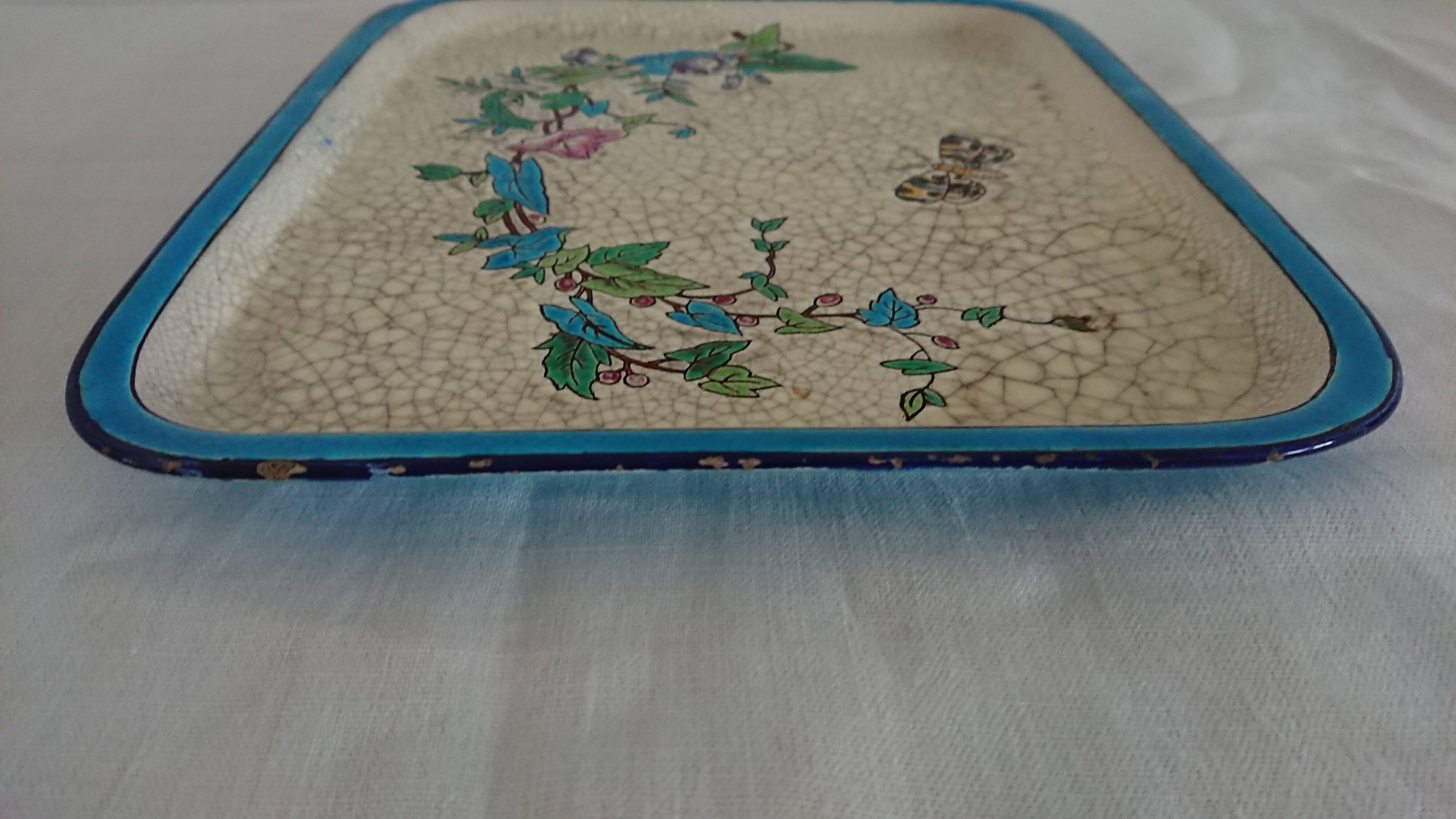 Emaux de longwy tray