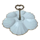 Servant Limoges Ribes – Gilded porcelain 6 shells