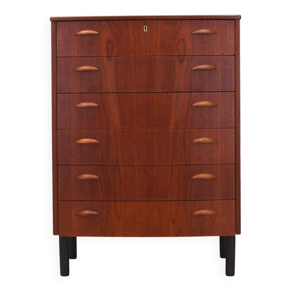 Commode en teck, design danois, années 1970, fabrication : Danemark
