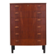Teak chest of drawers, Danish design, 1970s, production: Denmark