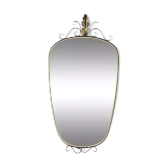 50s 60s rearview mirror 35x71cm