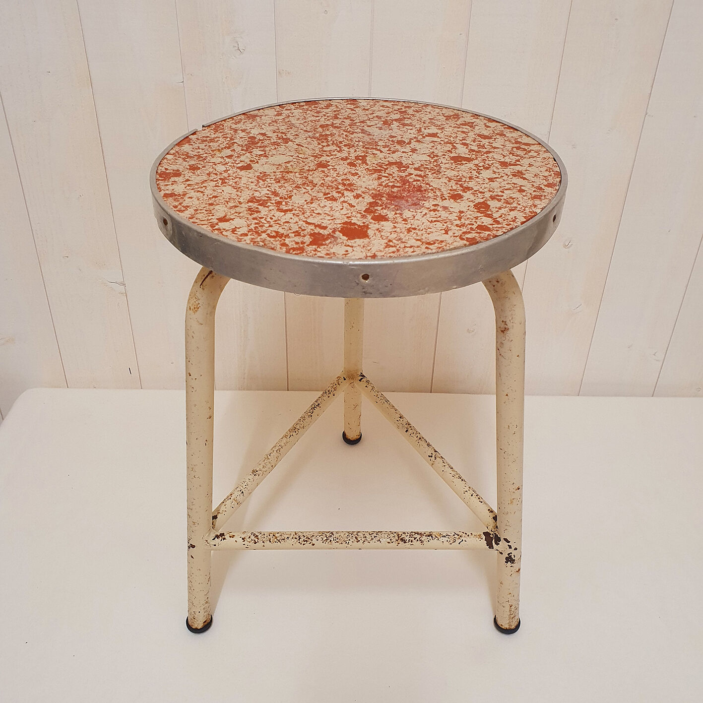 Vintage metal stool