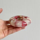 Ashtray in natural pink alabaster