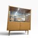 Vintage wooden display cabinet / multi-level display / bar furniture