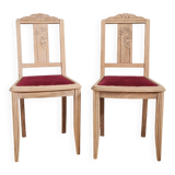 Joli duo de chaises art déco