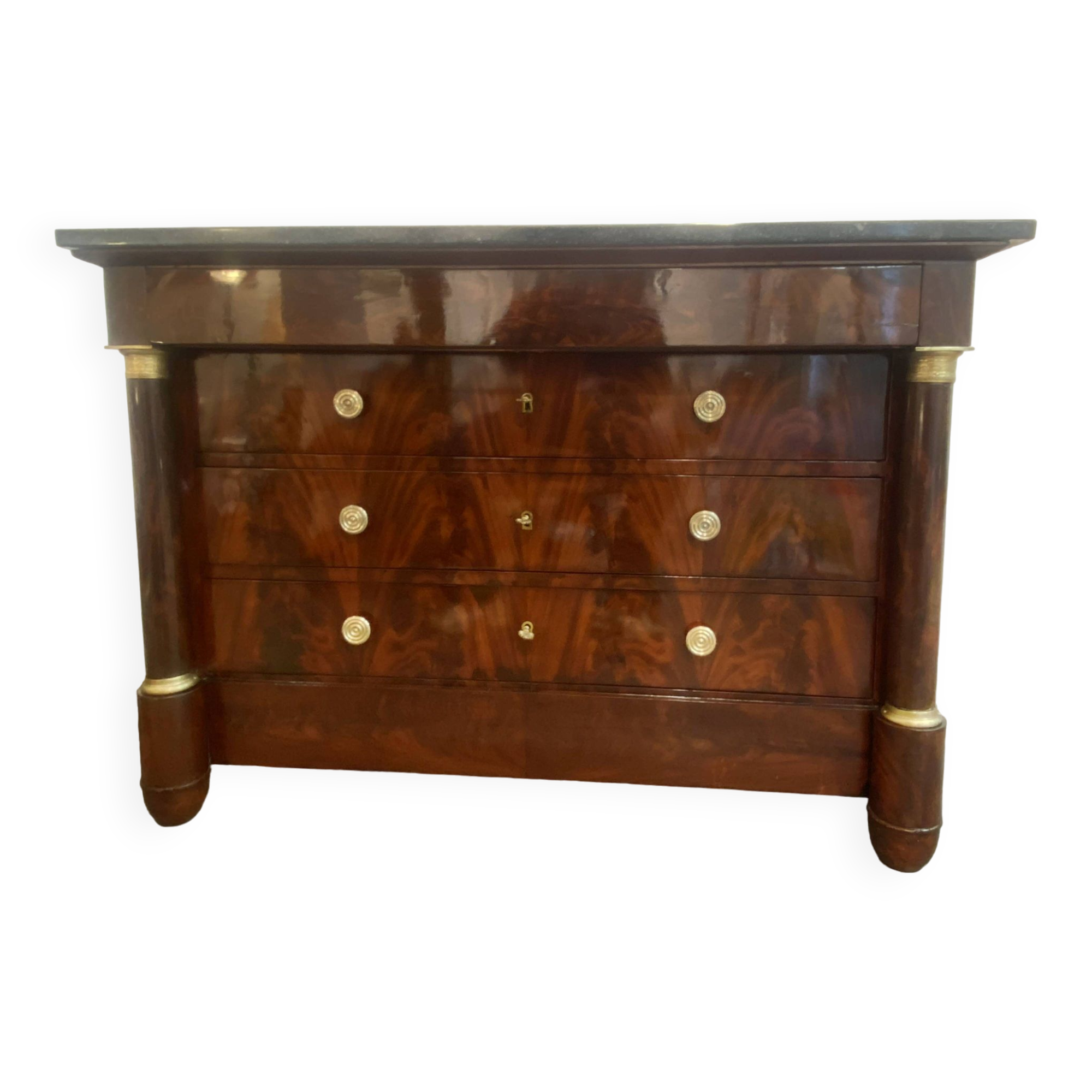 Mahogany chest of drawers - Empire Period