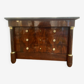 Mahogany chest of drawers - Empire Period