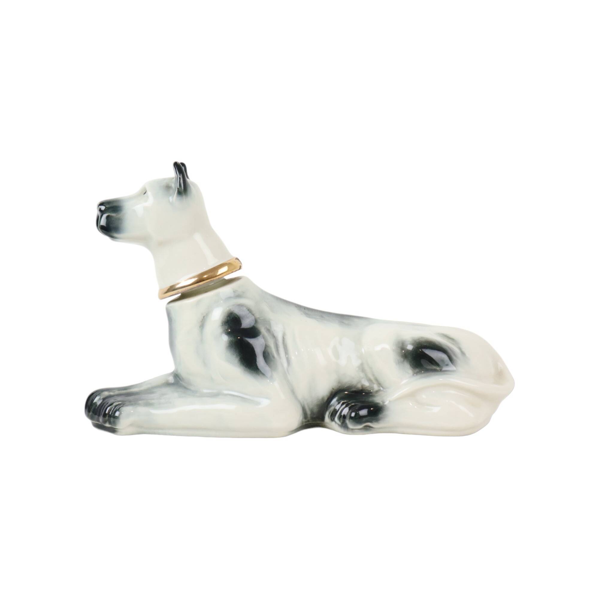 Beautiful Vintage Danish Dog Carafe James Beam Distilling Porcelain 1976