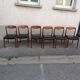 6 chaises scandinaves en skai noir