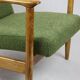 Light Green Boucle GFM-142 Armchair attributed to Edmund Homa, 1970s