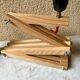Accordion lamp, vintage Scandinavian design from the 90s, modernist design.