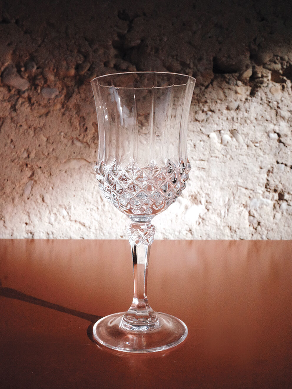 Lot de 6 verres à vin ciselé