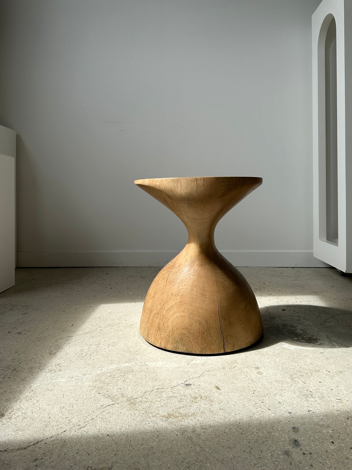 Solid wood sofa end