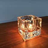 Vintage German table lamp in glass TA 14 Cube by Peill & Putzler, 1970s.