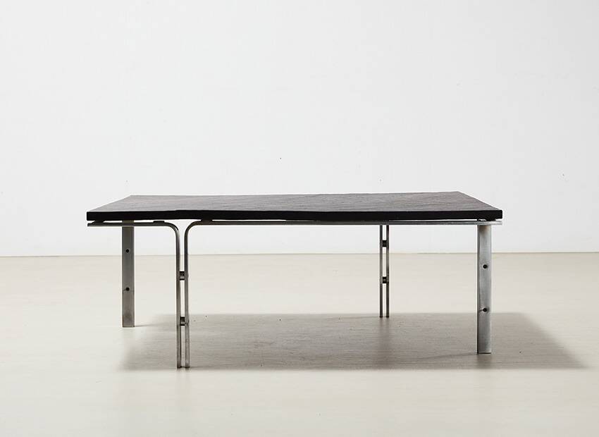 Table basse en ardoise Horst Bruning pour Kill International Allemagne années 1960