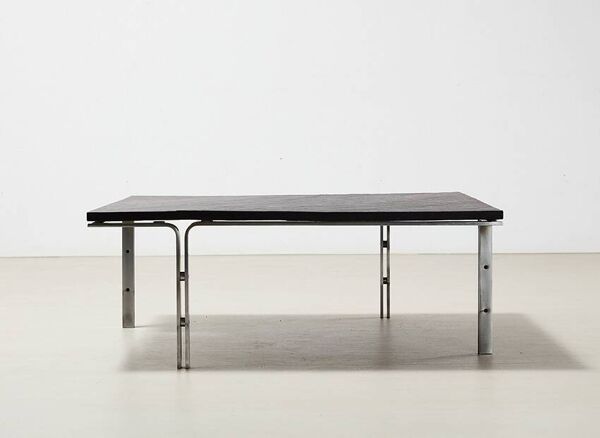 Table basse en ardoise Horst Bruning pour Kill International Allemagne années 1960