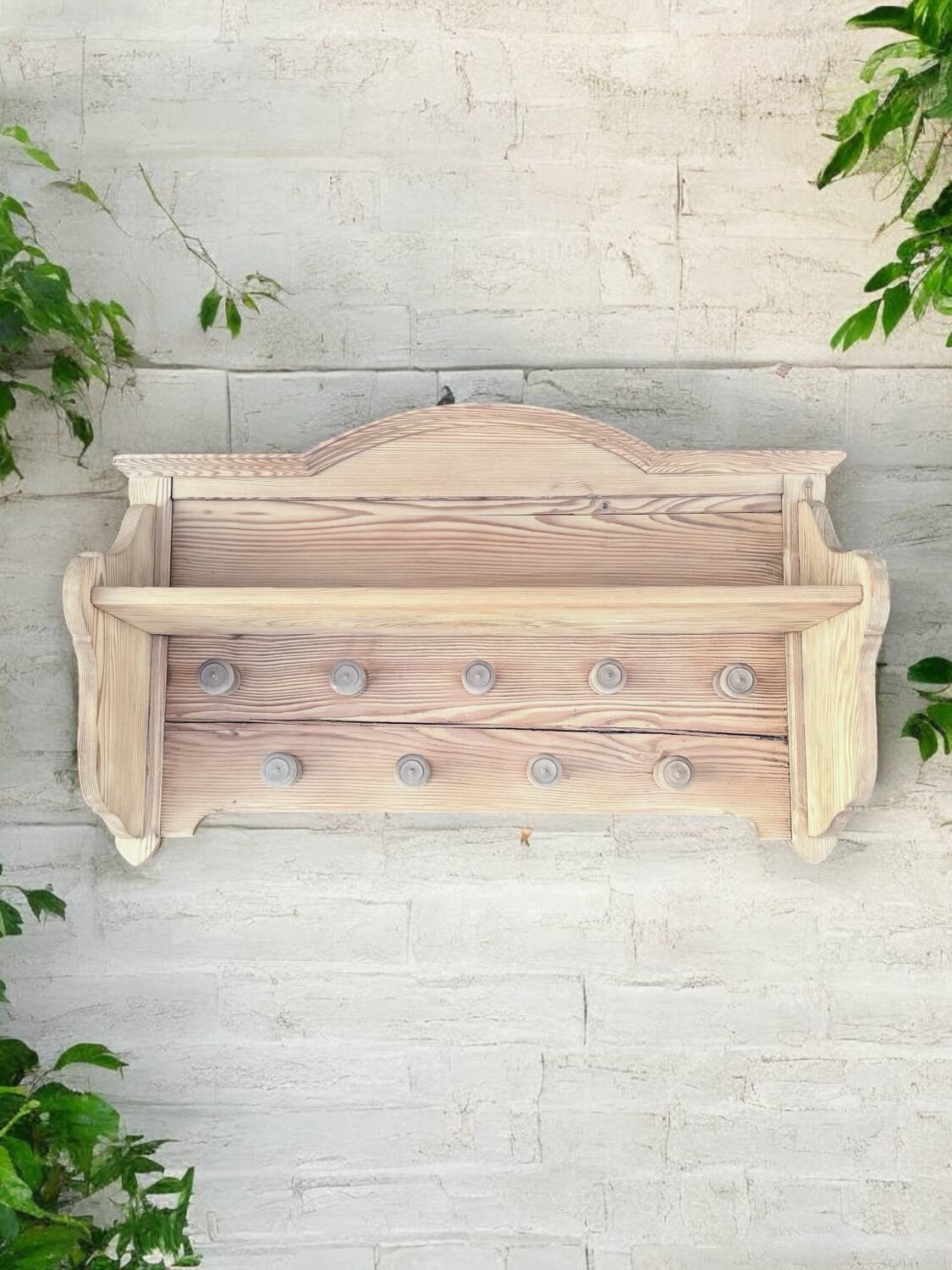 Large Art Deco cloakroom / wall coat rack