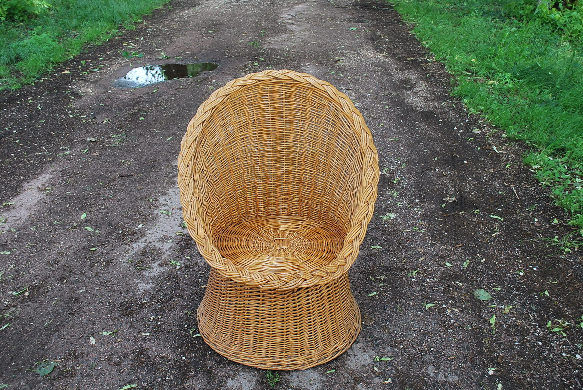 Rattan armchair