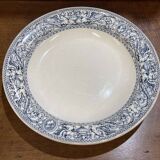 Plat rond creux en porcelaine anglaise Minton, modèle Florentine